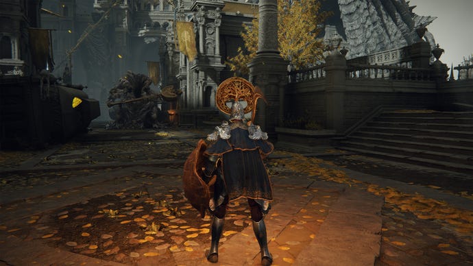 An Erdtree Avatar mini-boss in Leyndell, the Elden Ring capital.
