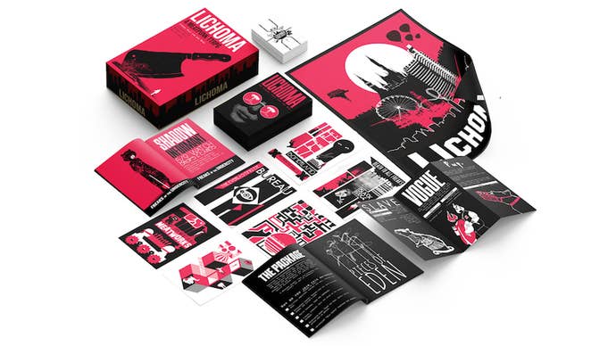 An image of the contents of the Lichoma RPG.