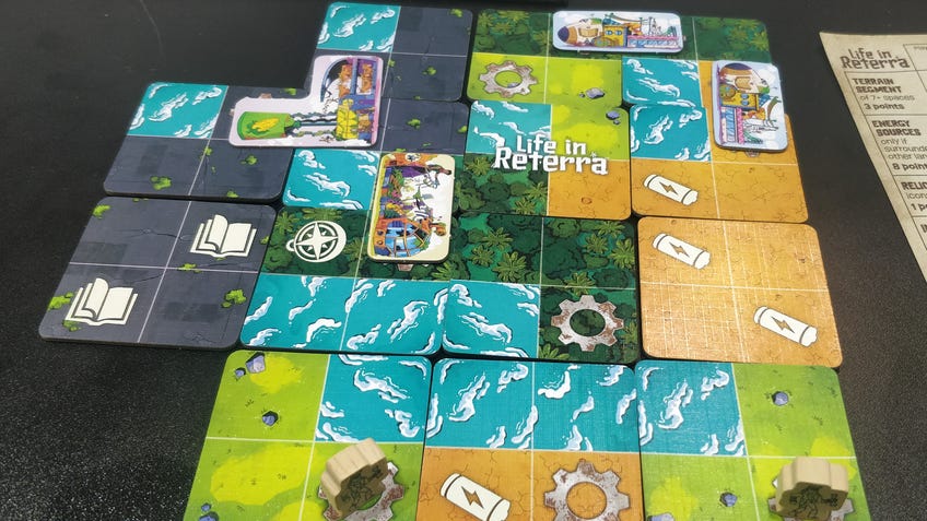 An image of the board game Life in Reterra.