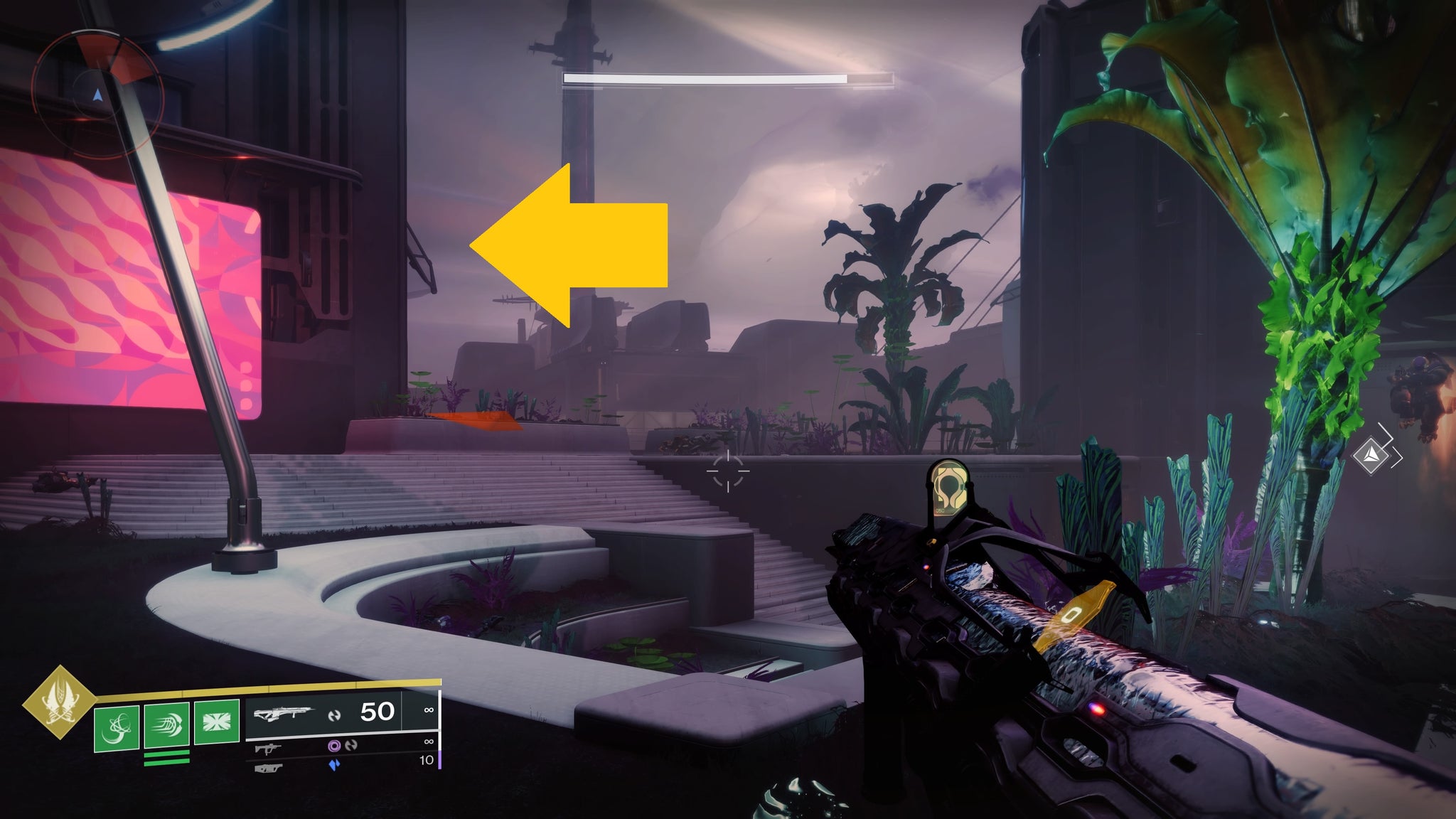 Region chest 3 location in Ahimsa Park in Destiny 2: Lightfall - 15