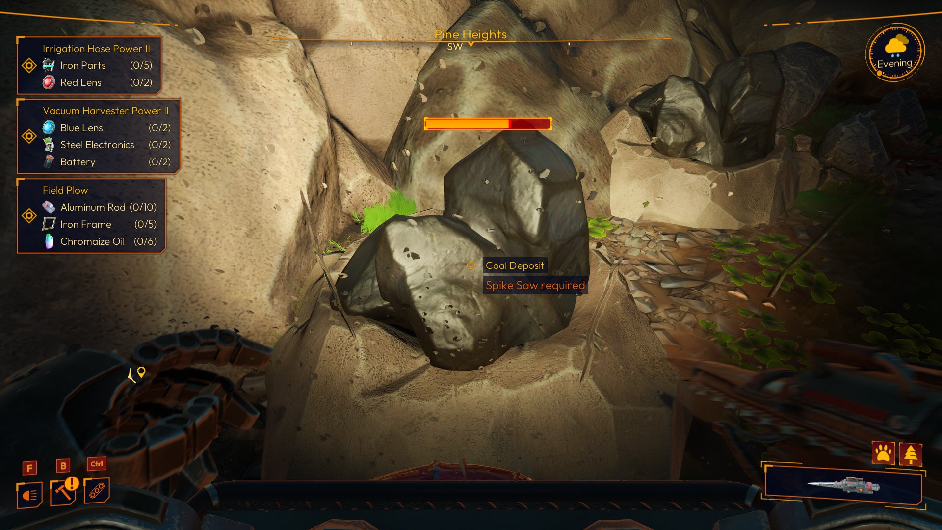 Screenshot of a Coal Deposit in Lightyear Frontier. - 4