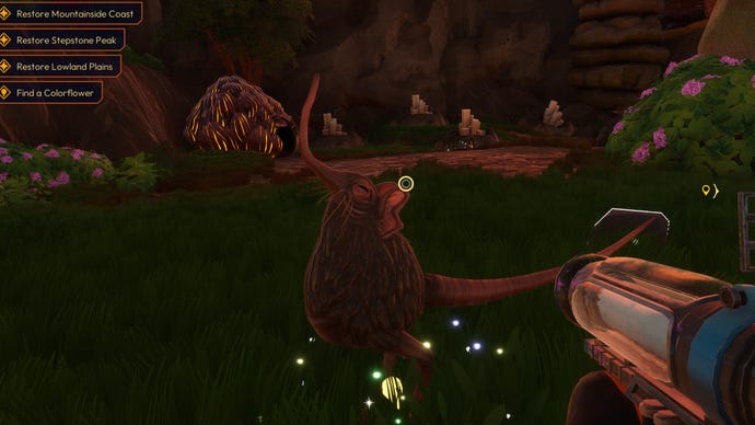 Screenshot of a Ratscallion creature in Lightyear Frontier