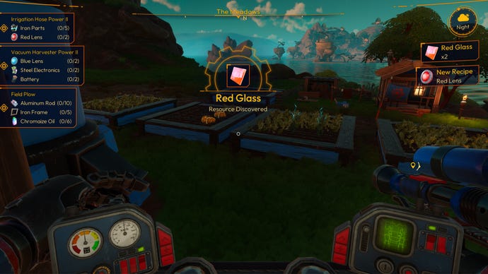 Screenshot of a Red Glass discovery in Lightyear Frontier.