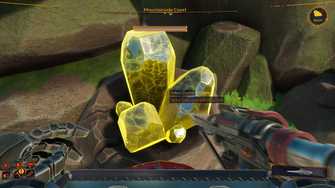 Screenshot of Yellow Crystals in Lightyear Frontier.