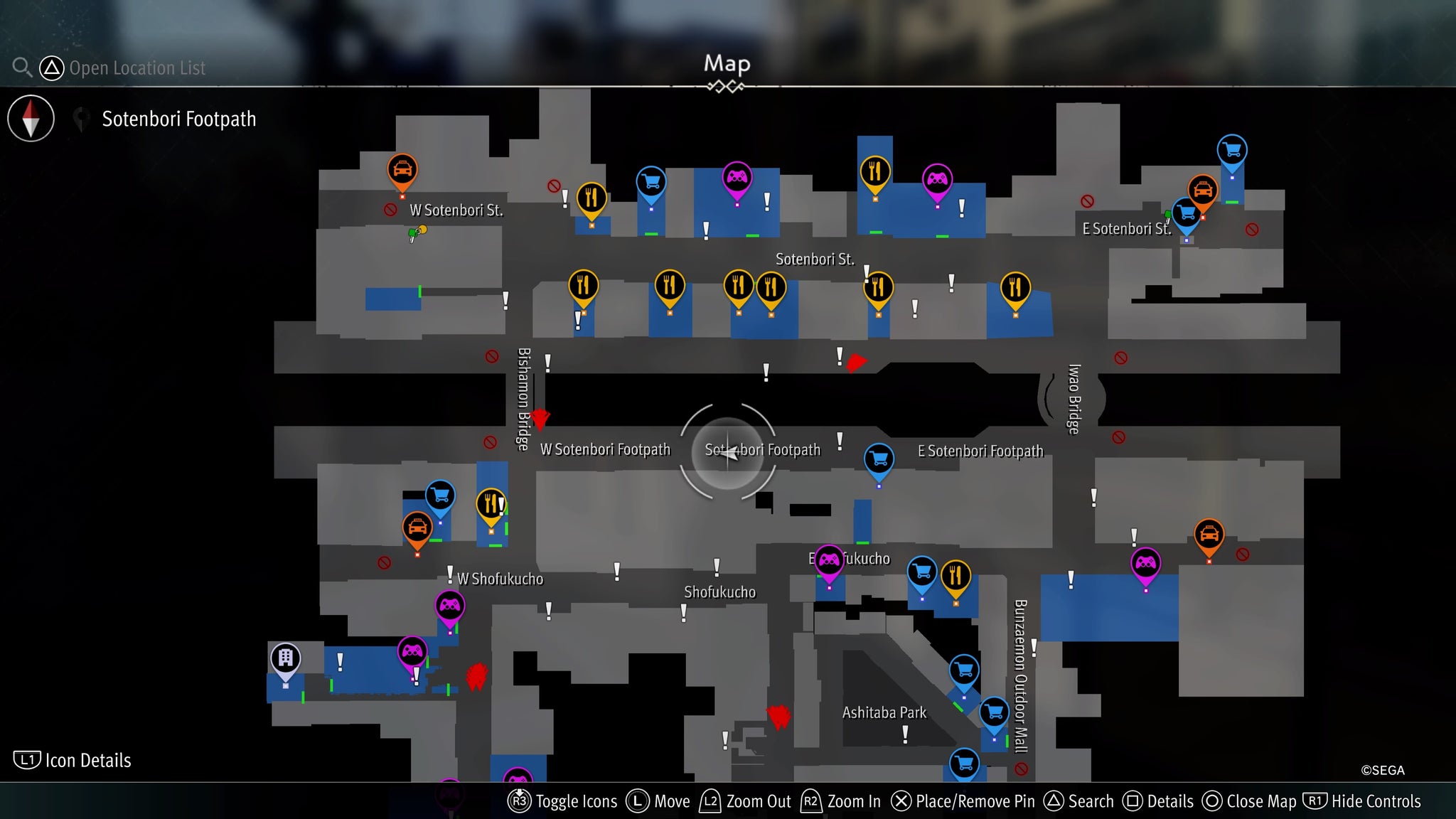 The Kappa's location in Like A Dragon Gaiden. - 3