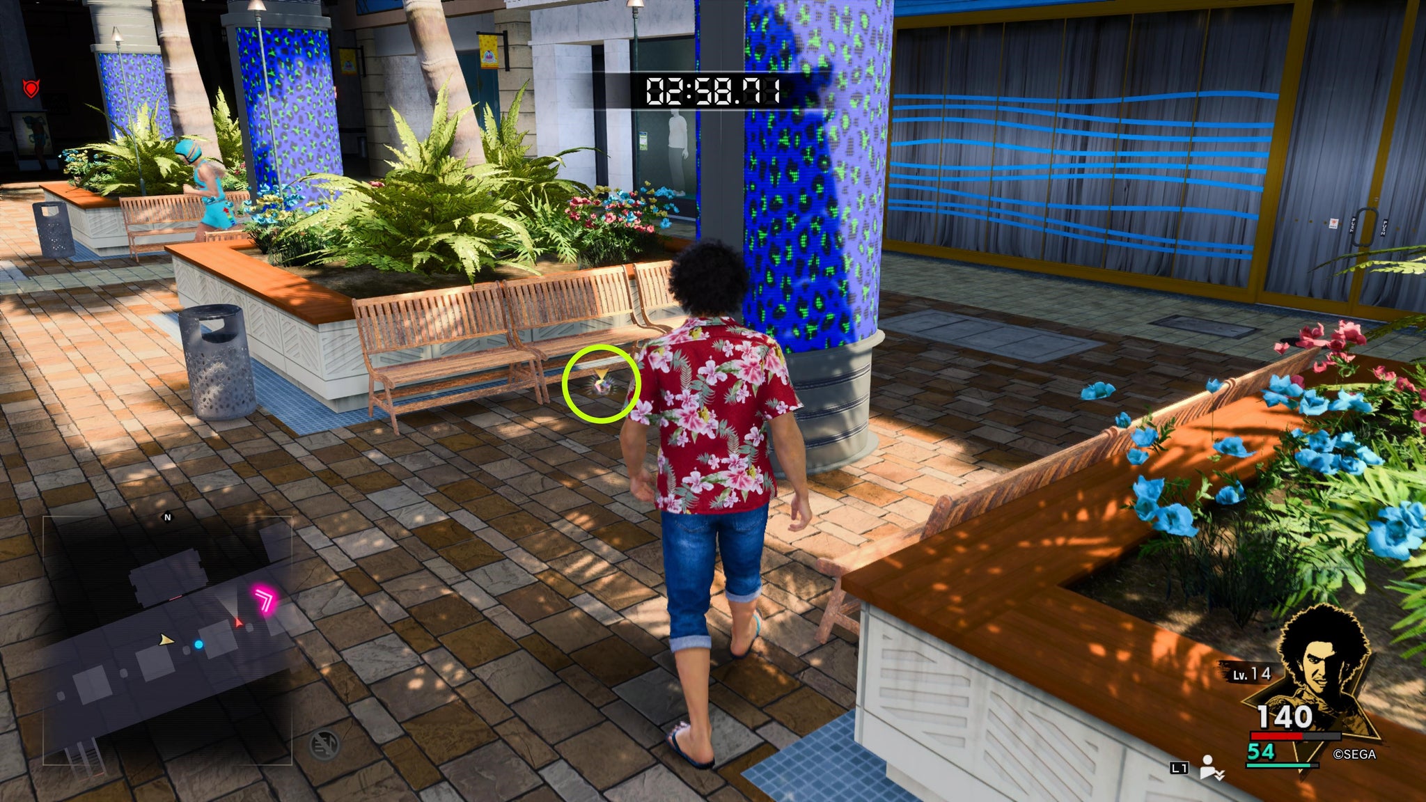 Ichiban Kasuga finding a small blue key in Like A Dragon: Infinite Wealth - 6