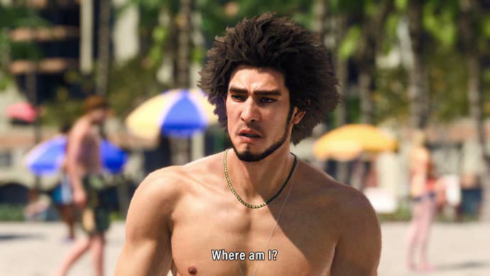 Kasuga Ichiban in the nude in a Like A Dragon: Infinite Wealth’s trailer.