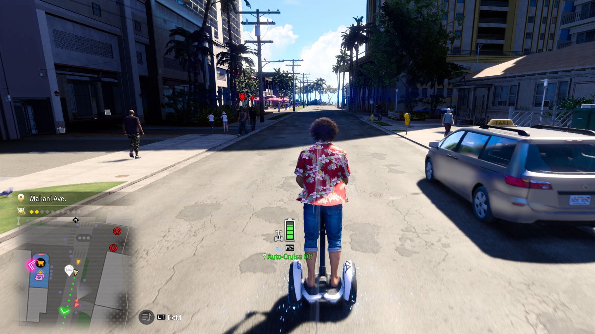 like a dragon infinite wealth ichiban cruising on street surfer (EMBARGO)