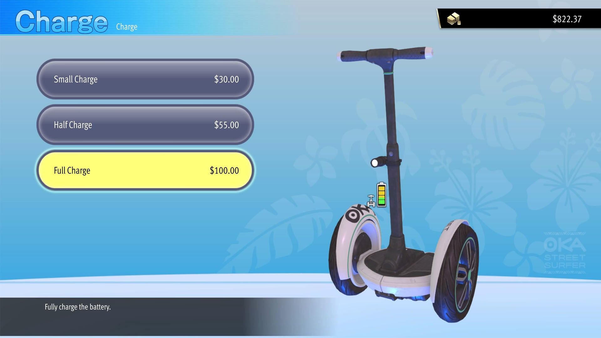 like a dragon infinite wealth street surfer charging options menu (EMBARGO)