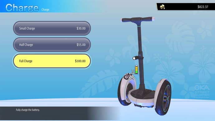 like a dragon infinite wealth street surfer charging options menu (EMBARGO)