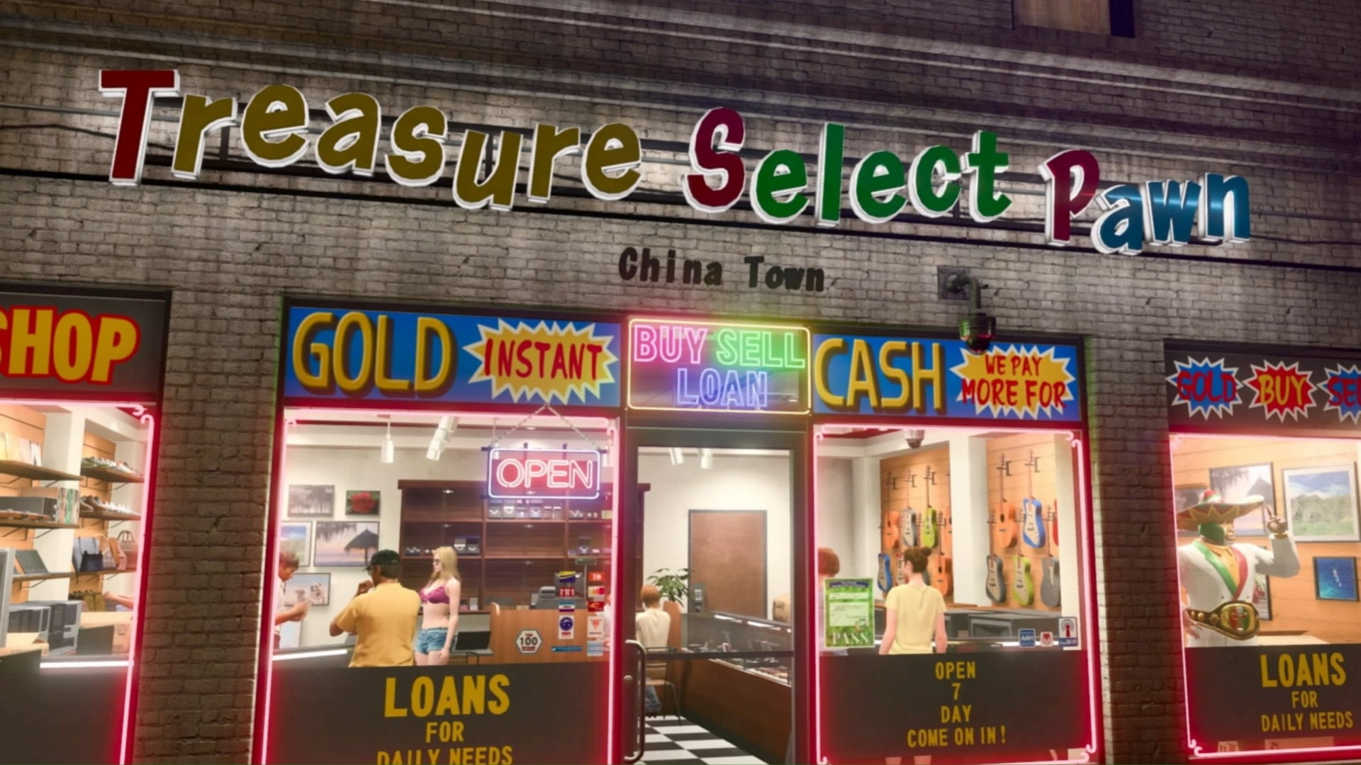 like a dragon infinite wealth treasure select pawn shop front