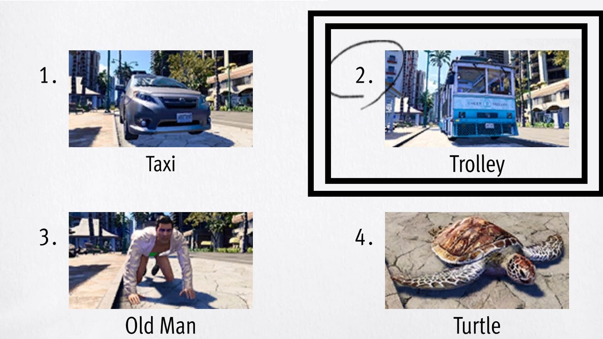 Like a Dragon Infinite Wealth, an image of a transport trolley has been circled in the top right corner.