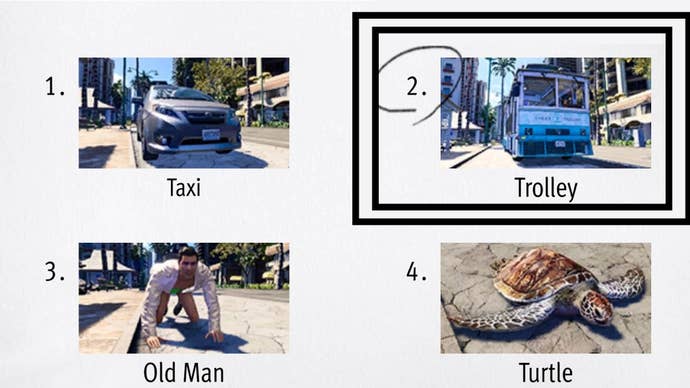 Like a Dragon Infinite Wealth, an image of a transport trolley has been circled in the top right corner.