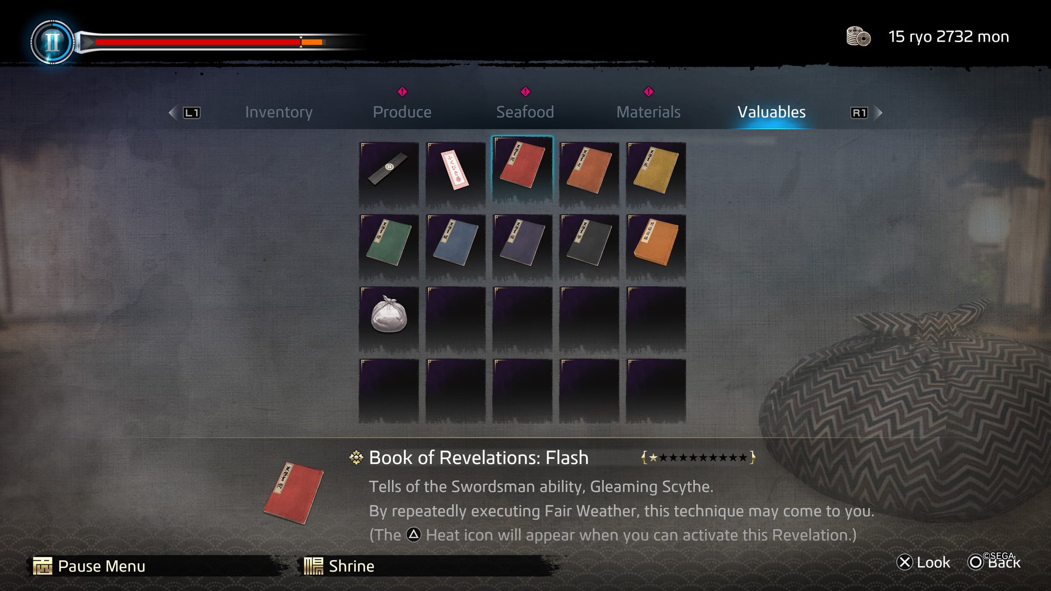 All books of revelation in Like a Dragon: Ishin - 3