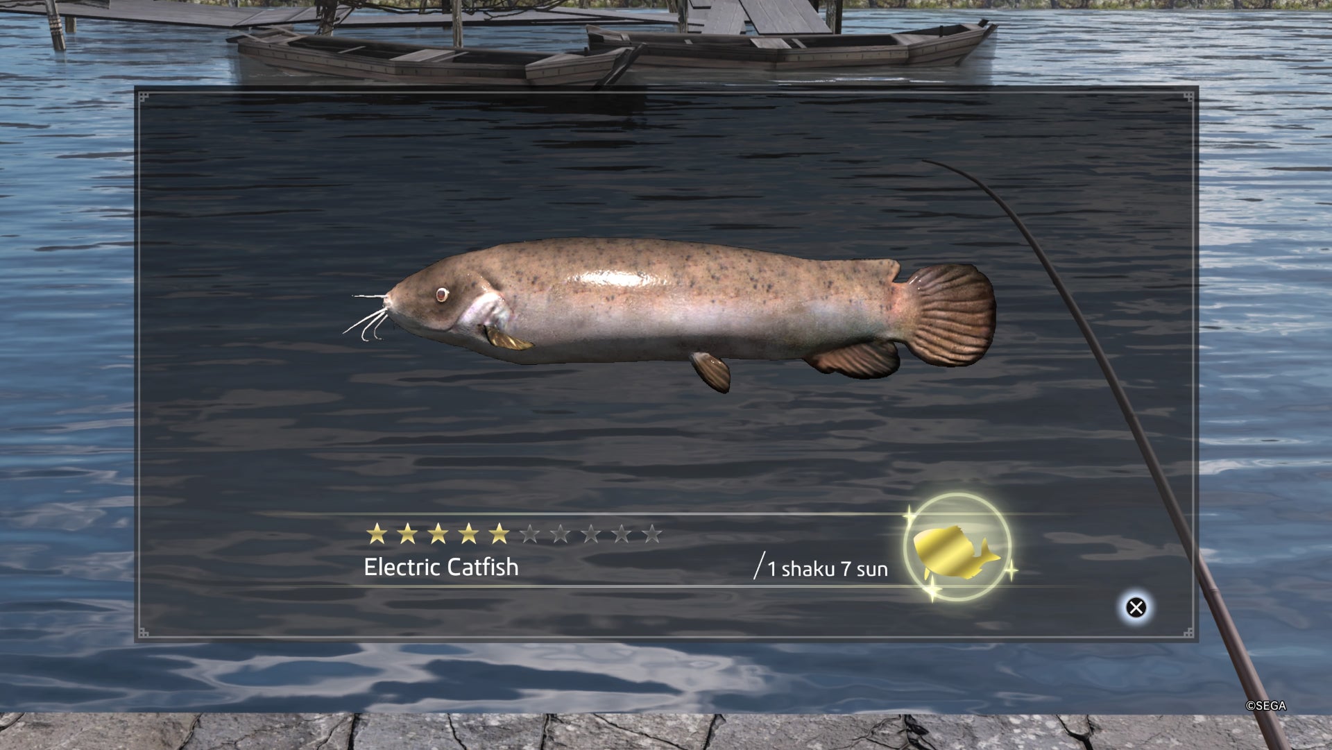 Like a Dragon Ishin, an Electric Catfish
