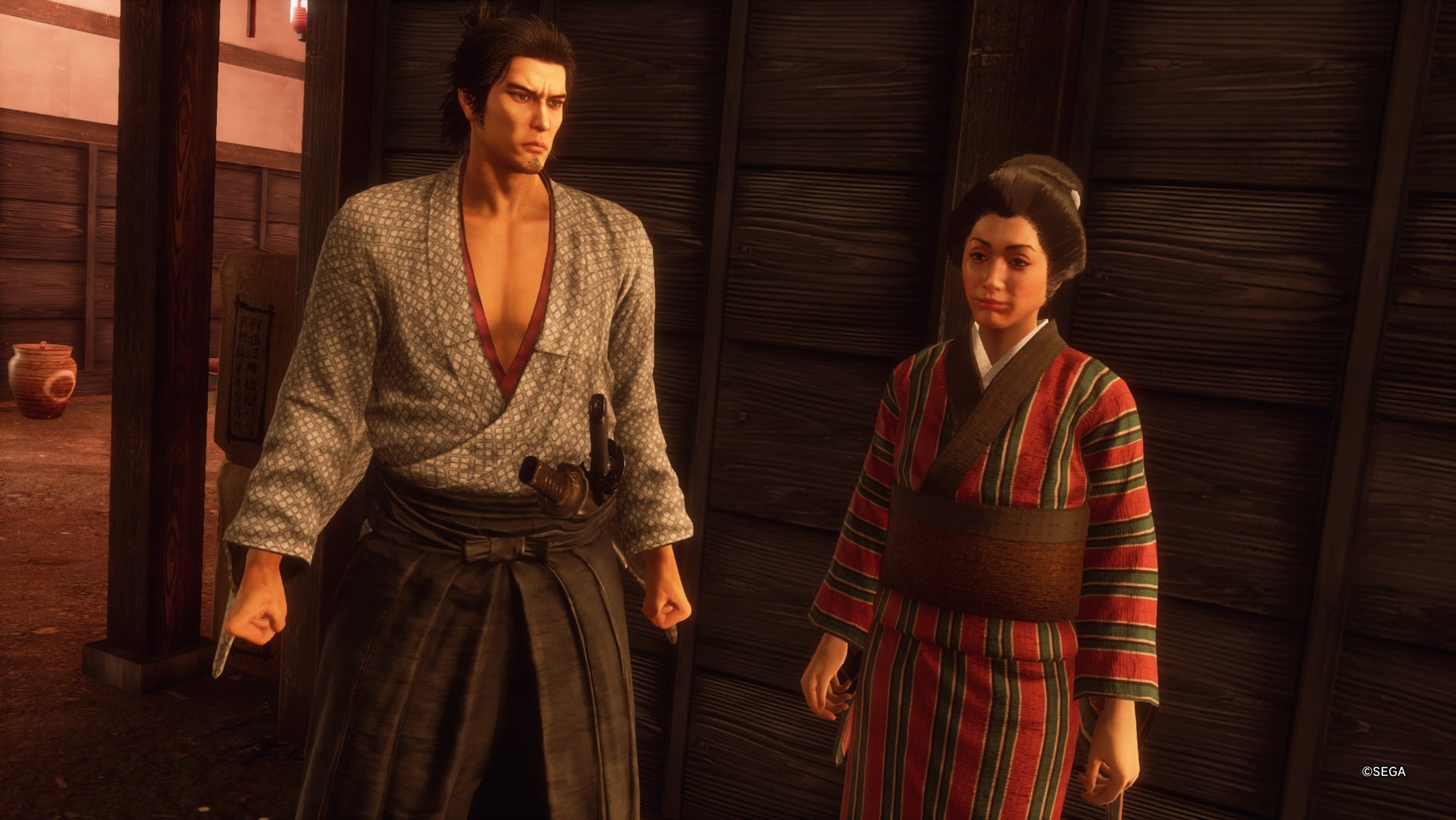 Like a Dragon Ishin, Ryoma and Sakiko