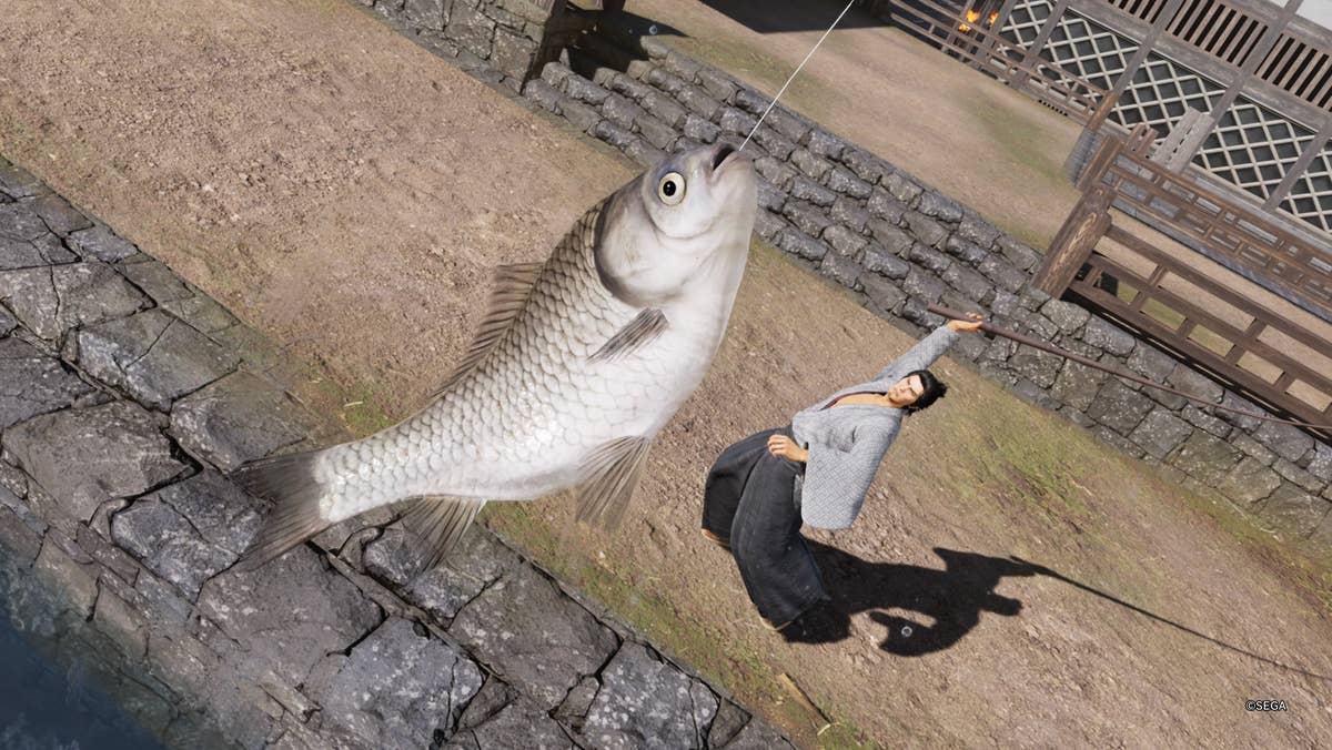 How to Fish in Like a Dragon Ishin, all fish types and how to upgrade your  fishing rod explained