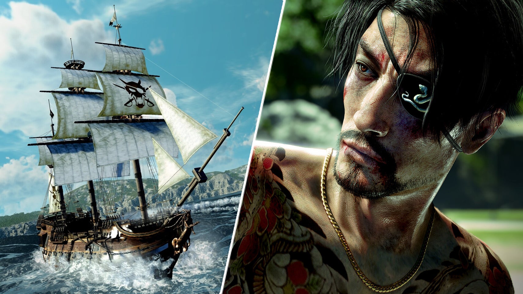 Goro Majima and his pirate ship in Like a Dragon: Pirate Yakuza in Hawaii. - 1