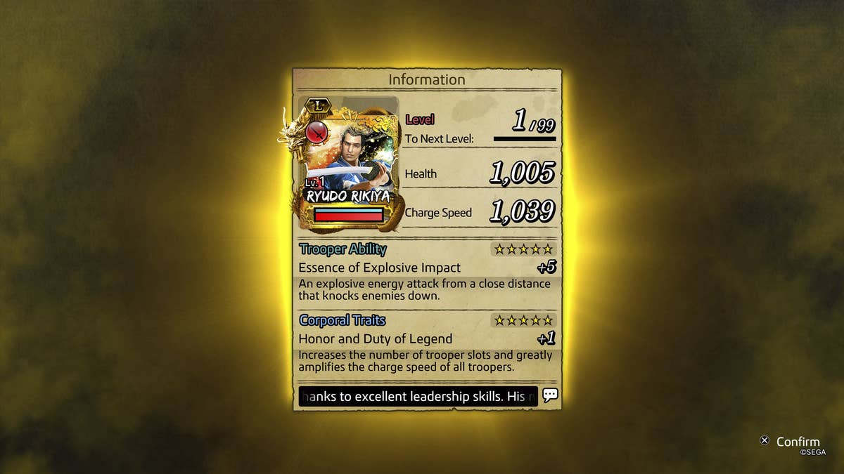 Like a Dragon Ishin Trooper abilities and Trooper cards explained