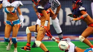 Lingerie Football League game tie-in threatened