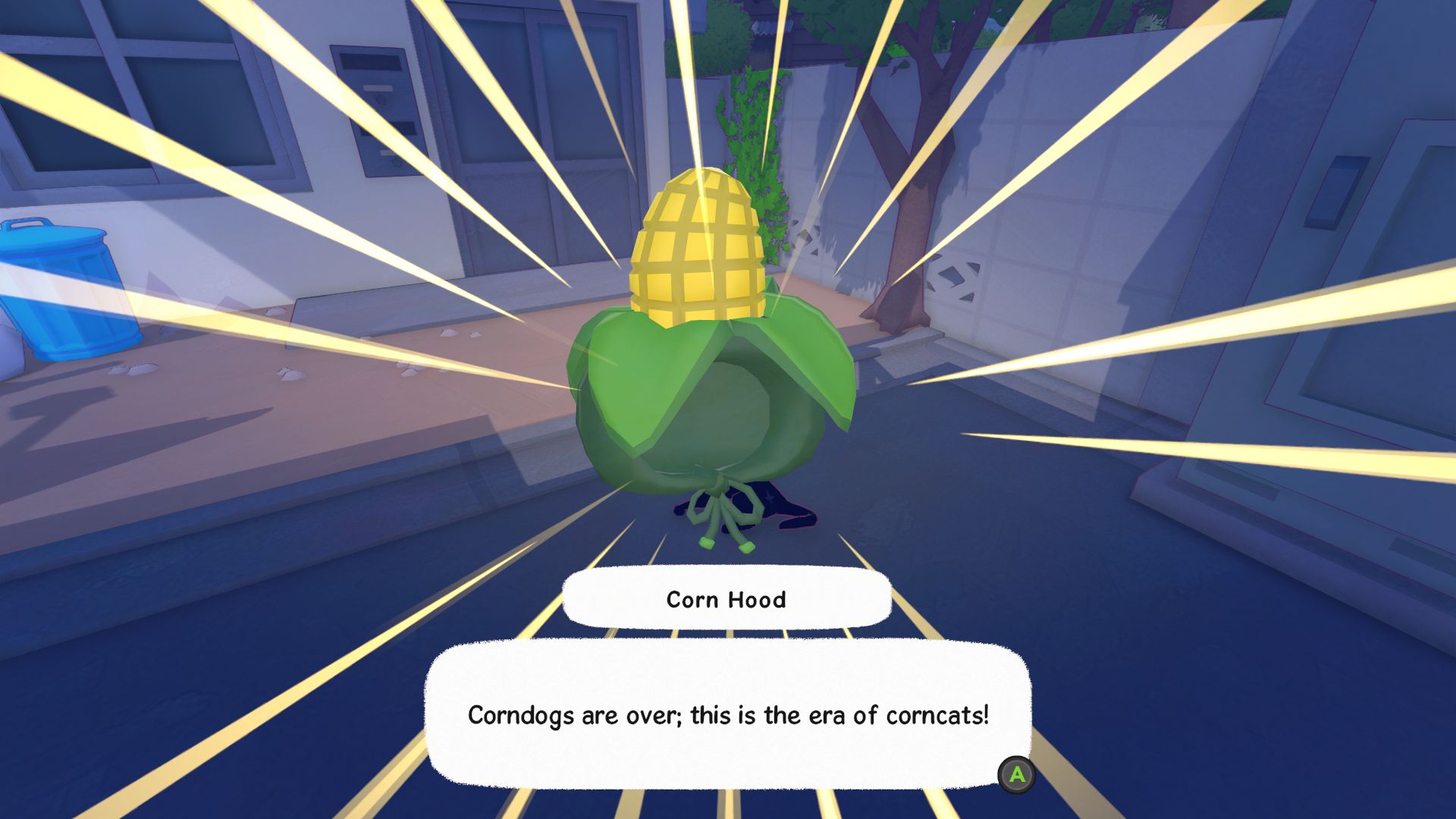 A corncob hat just won in Little Kitty, Big City - 5