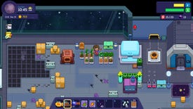 The pilot in Little-Known Galaxy growing some early crops in the first part of the game