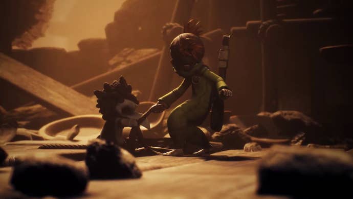 Alone helps up Low successful a screenshot from the trailer of Little Nightmares 3