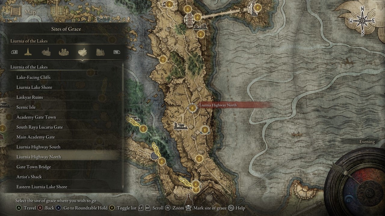 Liurnia Highway North Grace in Elden Ring