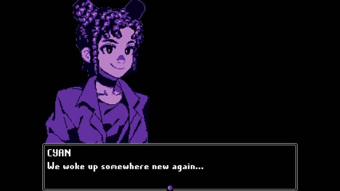 A character in Don’t Sing Me The Blues, Please, Sing Me A BRIGHT RED SONG OF LOVE!