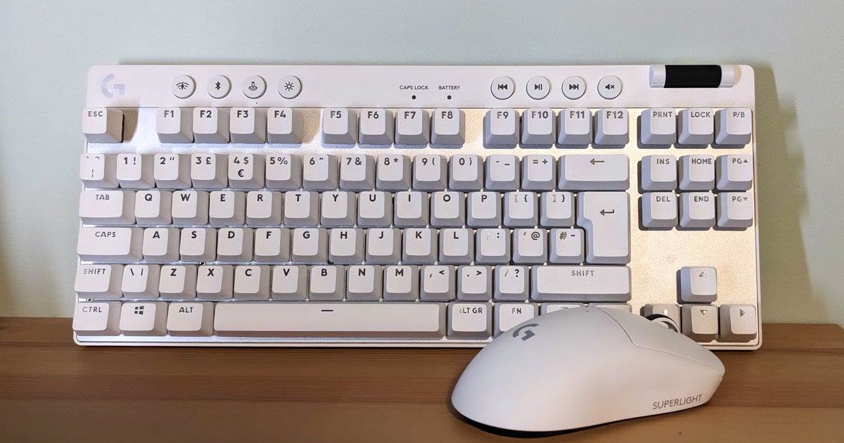 Logitech Programmable Keyboard G Logitech G Pro X Superlight 2 mouse and G Pro X TKL Lightspeed keyboard ...