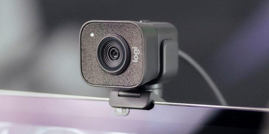 Logitech StreamCam webcam on computer