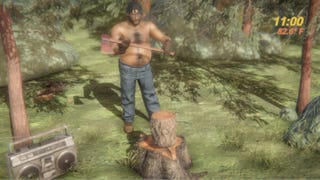 Play as a burly, sexy lumberjack in this forestry sim
