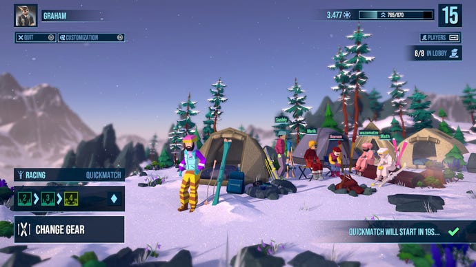 My dapper fit in Lonely Mountains: Snow Riders.