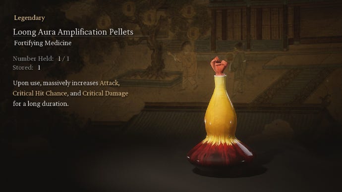 Los pellets de amplificación de aura de Loong en Black Myth: Wukong.