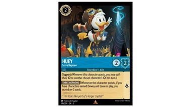 ducktales lorcana cards Ravensburger Disney TCG: Scrooge McDuck Gift Box - Glimmer Foil Promo Card, 5 Assorted Booster Packs, Storage Box and Dividers - Trading Card Game & Disney Collectible 127/204 Description The Scrooge McDuck SHUSH Agent