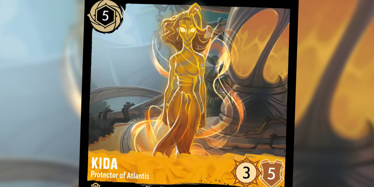 lorcana kida card - Into the Inklands - 7 Illustrated by Kenneth Anderson Kida - Protector Of Atlantis