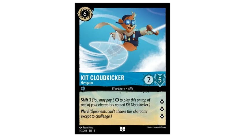 Lorcana card Kit Cloudkicker, Navigator.