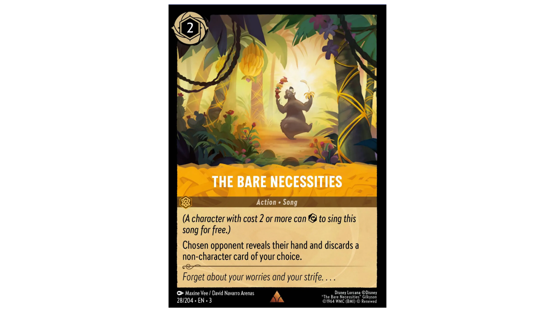 lorcana song cards You're Welcome (Enchanted)