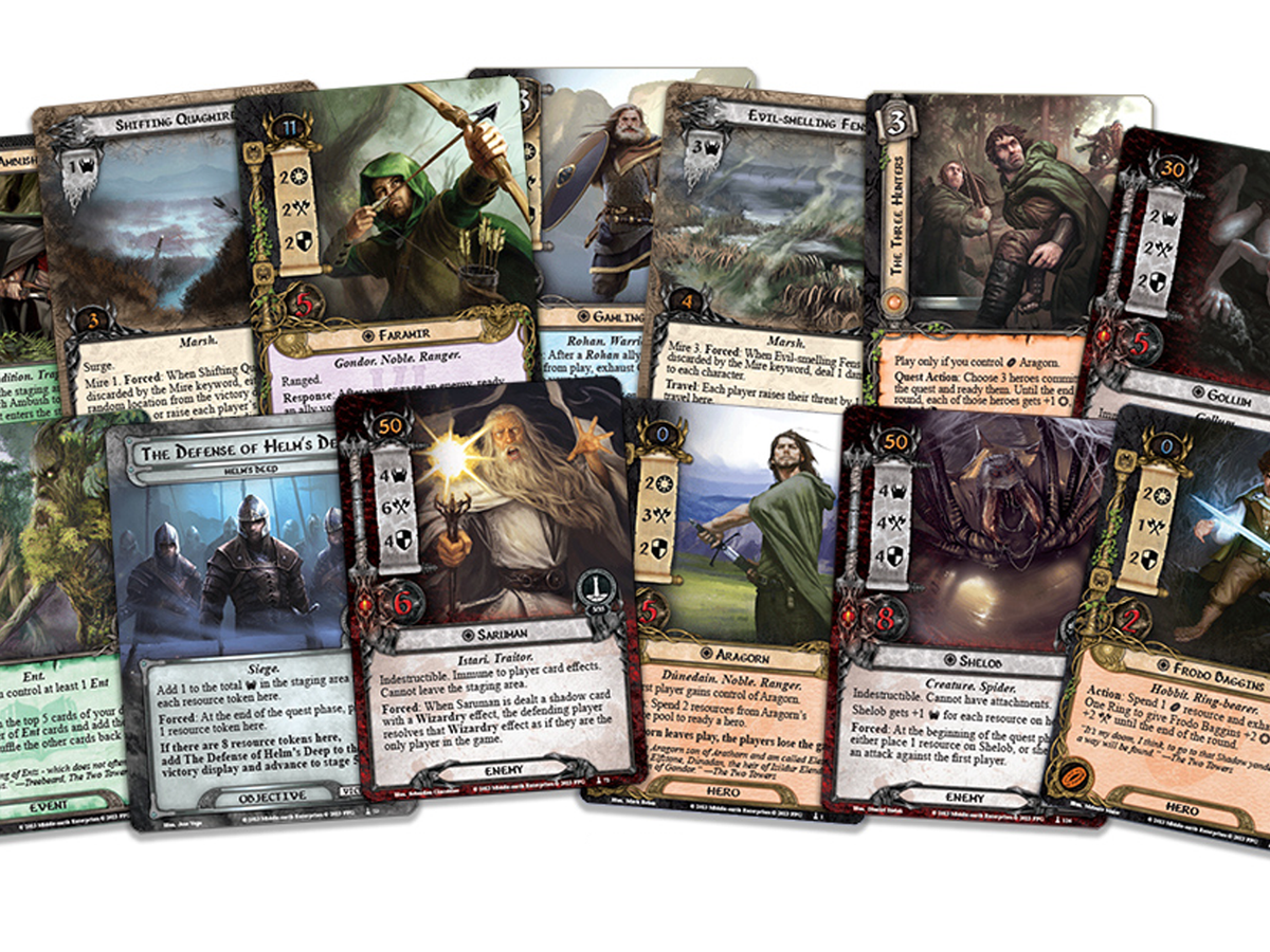 arkham horror card game vs lord of the rings Box Insert: Living Games (Arkham & LOTR Card Revised Insert designed for games with external box dimensions of 25.4 x 29.2 x 7.6 cm Arkham Horror LCG vs. The