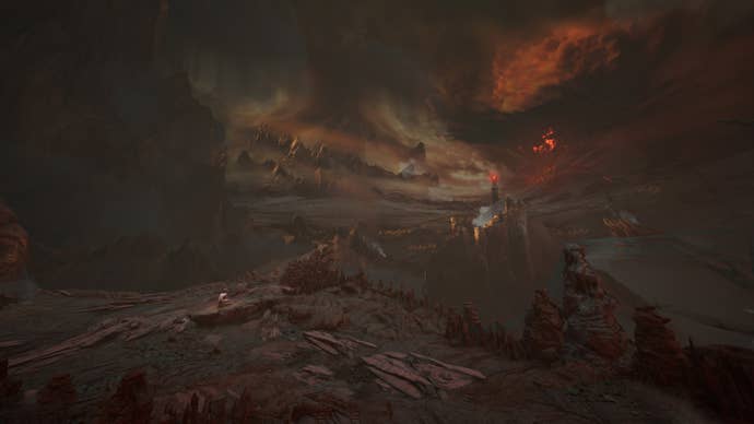 Gollum stares out at Sauron’s tower in The Lord Of The Rings: Gollum.