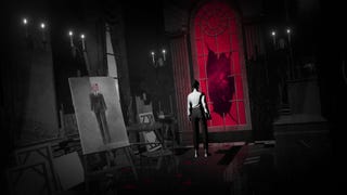 A woman stands in front of smashed glowing glass in Lorelei And The Laser Eyes