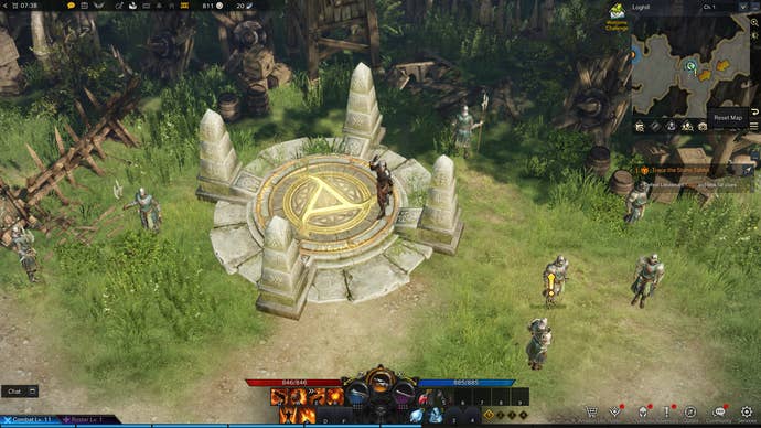 A scene from Lost Ark showing Low settings at 1080p.