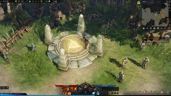 A scene from Lost Ark showing Medium settings at 1080p.