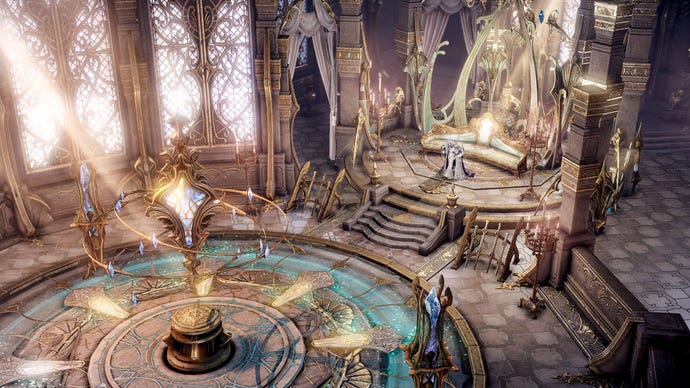 The throne room of Vern in Lost Ark