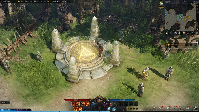 A scene from Lost Ark showing Very High settings at 1080p.