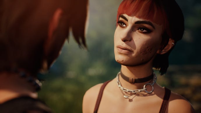 Nora looking unimpressed in Lost Records: Bloom & Rage.