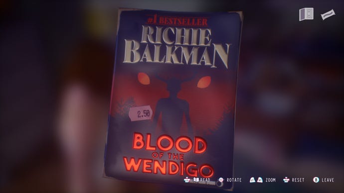 A novel called Blood Of The Wendigo by Richie Balkman - and a clear Stephen King reference - in Lost Records: Bloom & Rage.