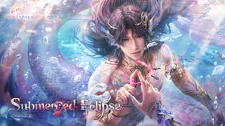Rafayel in his mermaid form underwater in Love and Deepspace.