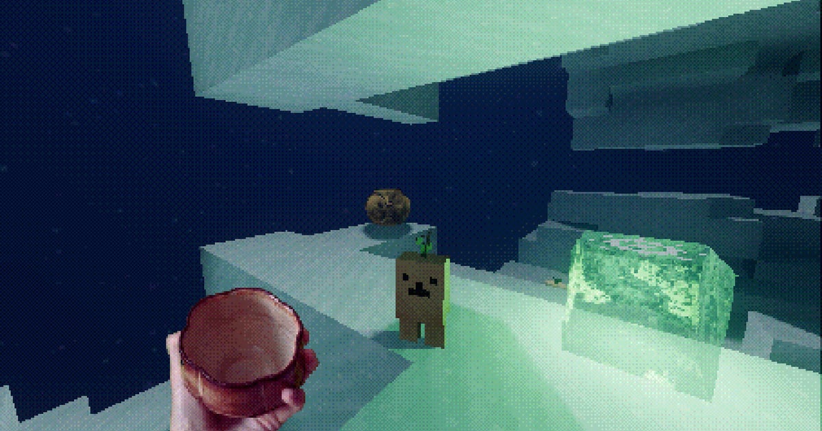 I made s'mores from cats and dogs in Lucid Blocks, a version of Minecraft held together by dream logic