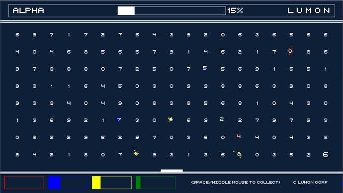 A screenshot from Lumon by Mark Gomersall.